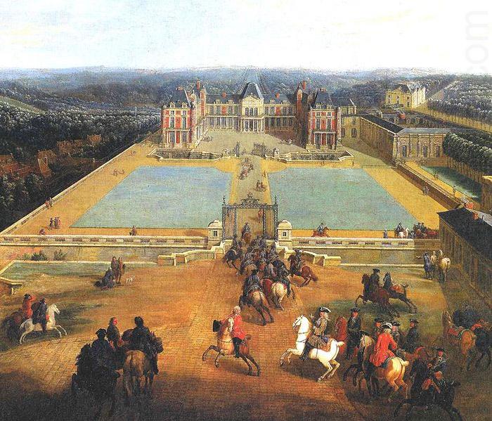 Painting of the Chateau de Meudon,, unknow artist
